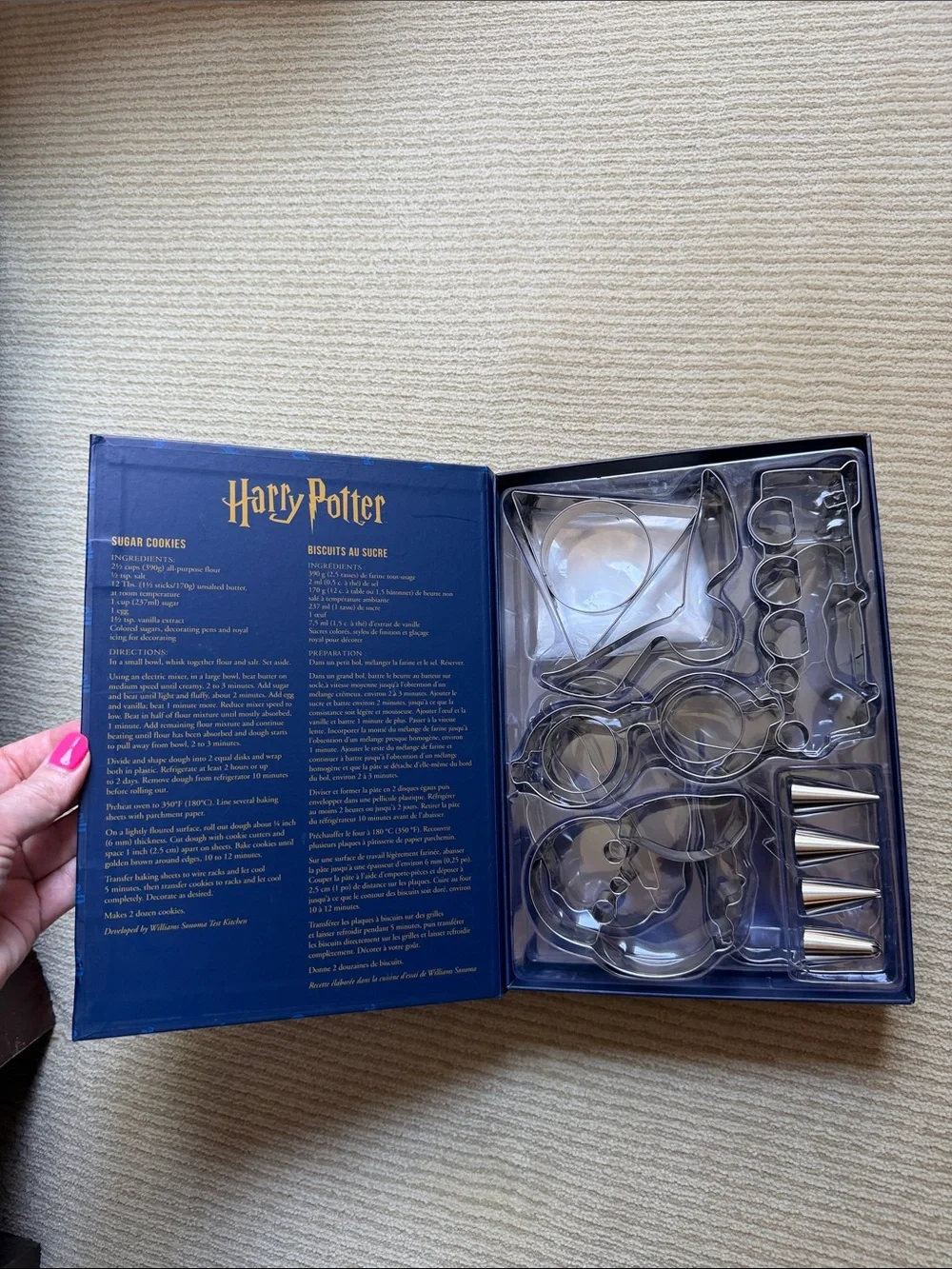 Williams Sonoma Harry Potter Cookie Baking Kit - Blue & Gold